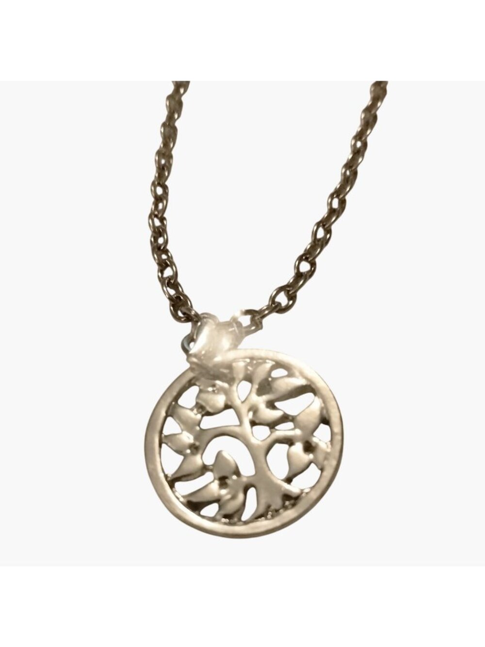 Tree of Life Pendant Necklace  Silver Tone 18 Inch Chain Fashion Jewelry Gift Ne - Picture 3 of 5